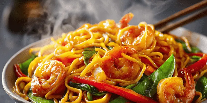 shrimp lo mein recipe Image