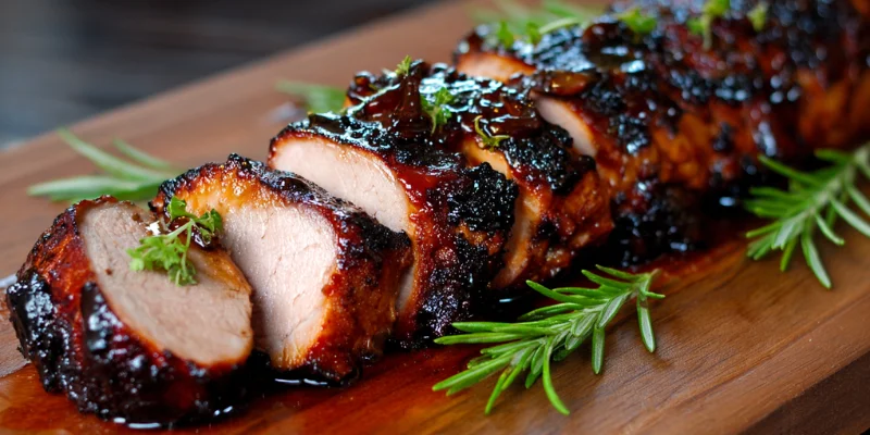 smoked pork tenderloin image