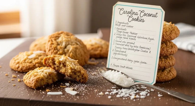 Crispy Chewy Carolina Coconut Cookies Recipe
