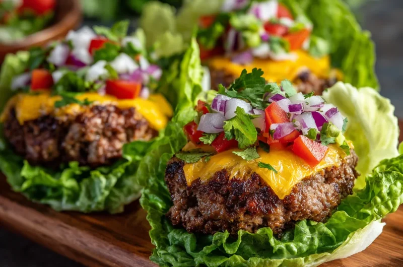 Delicious Low-Carb Lettuce Wrap Burgers: Juicy, Flavorful, & Perfectly Guilt-Free!