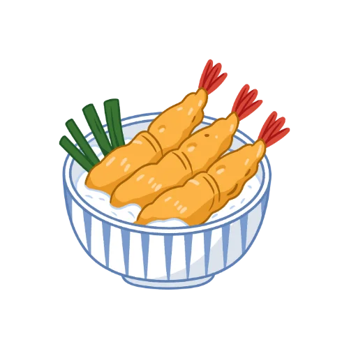 Shrimp recipe in white bowl icon