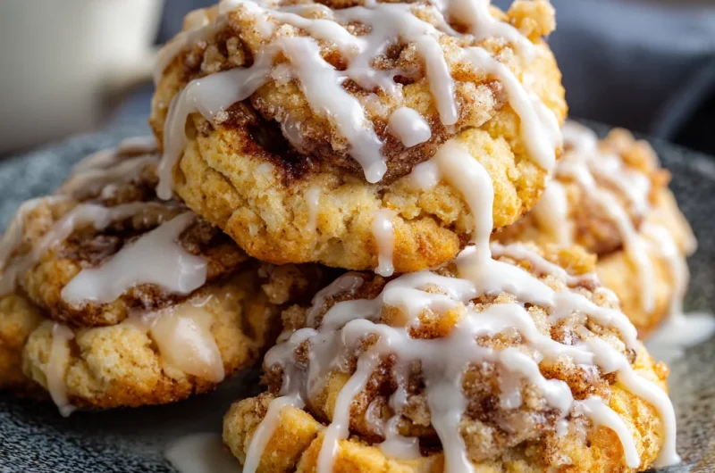 Heavenly Keto Crumble Cinnamon Roll Cookies