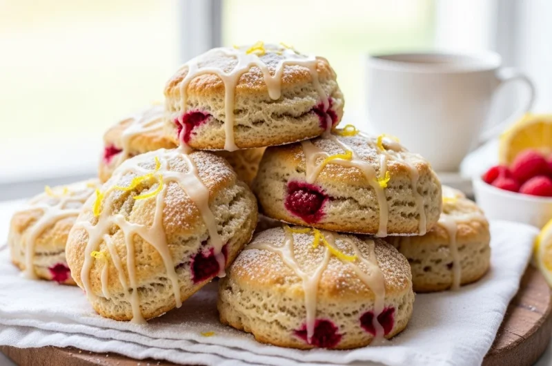 Brighten Mornings with Lemon Raspberry Scones