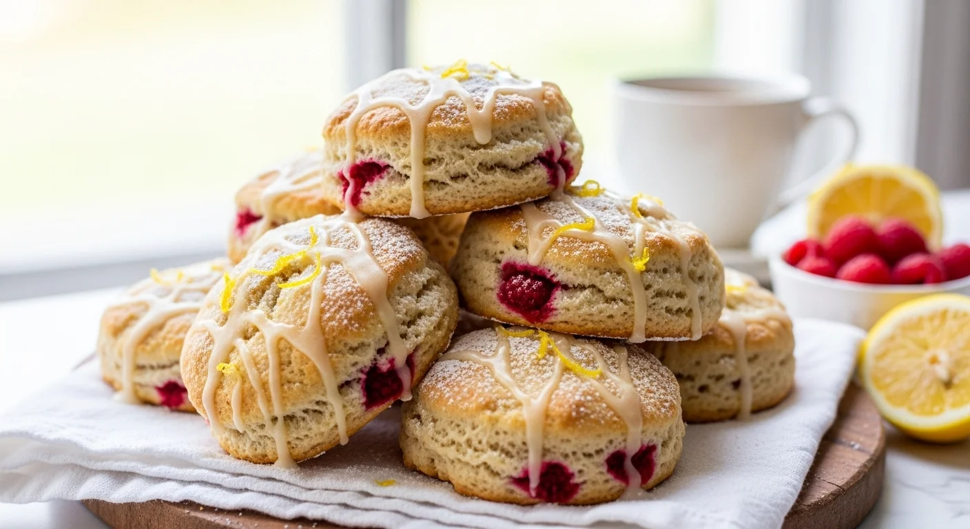 Lemon Raspberry Scones