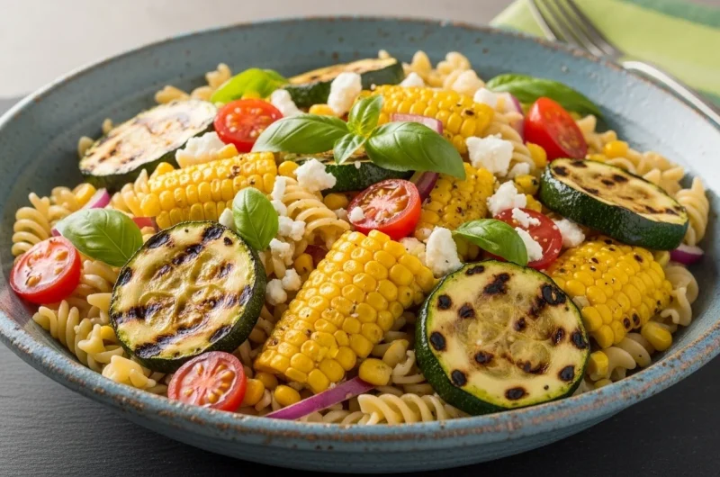 Zucchini Grilled Corn Pasta Salad: A Summer Delight