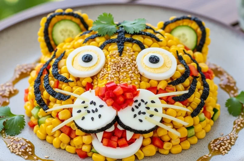 Refreshing Asian-Inspired Corn Tiger Salad: A Burst of Crunch, Color, and Flavor
