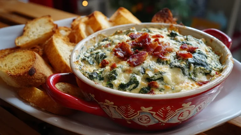 The Ultimate Comfort Dip: Irresistible Garlic & Bacon Spinach Dip Recipe (Hot & Cheesy!)