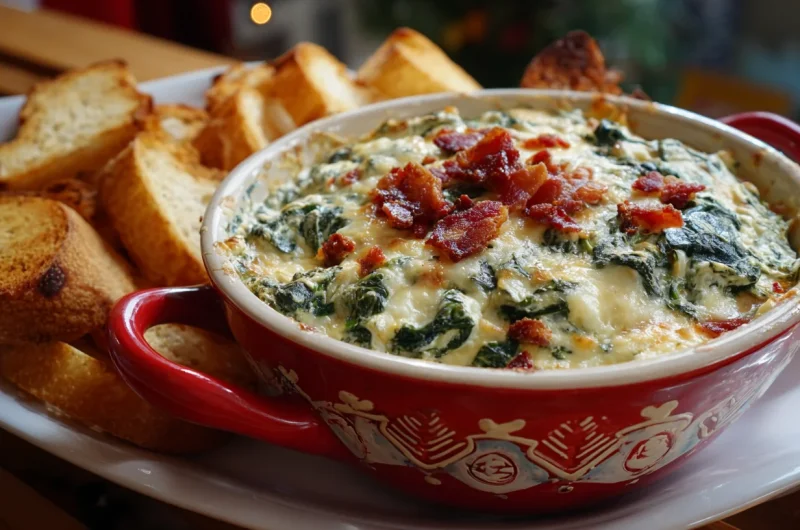 Garlic & Bacon Spinach Dip