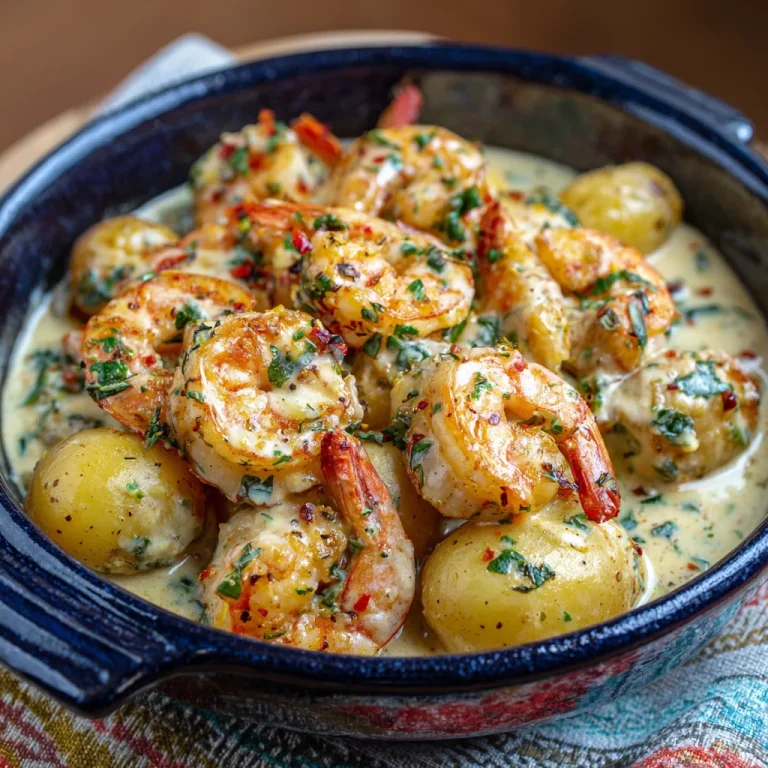 Creamy Garlic Shrimp Potatoes: A Delightful Dinner