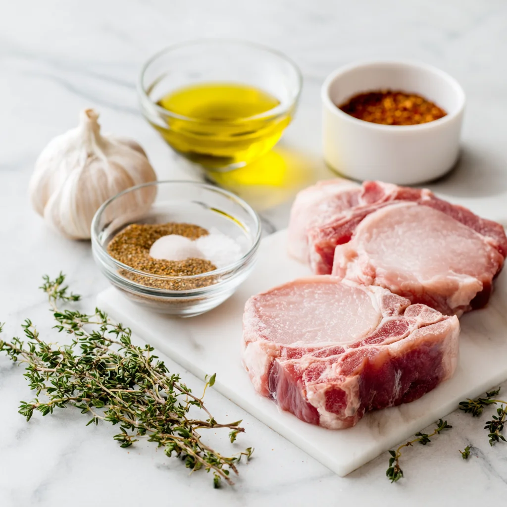 Juicy Baked Pork Chop Recipes ingredents