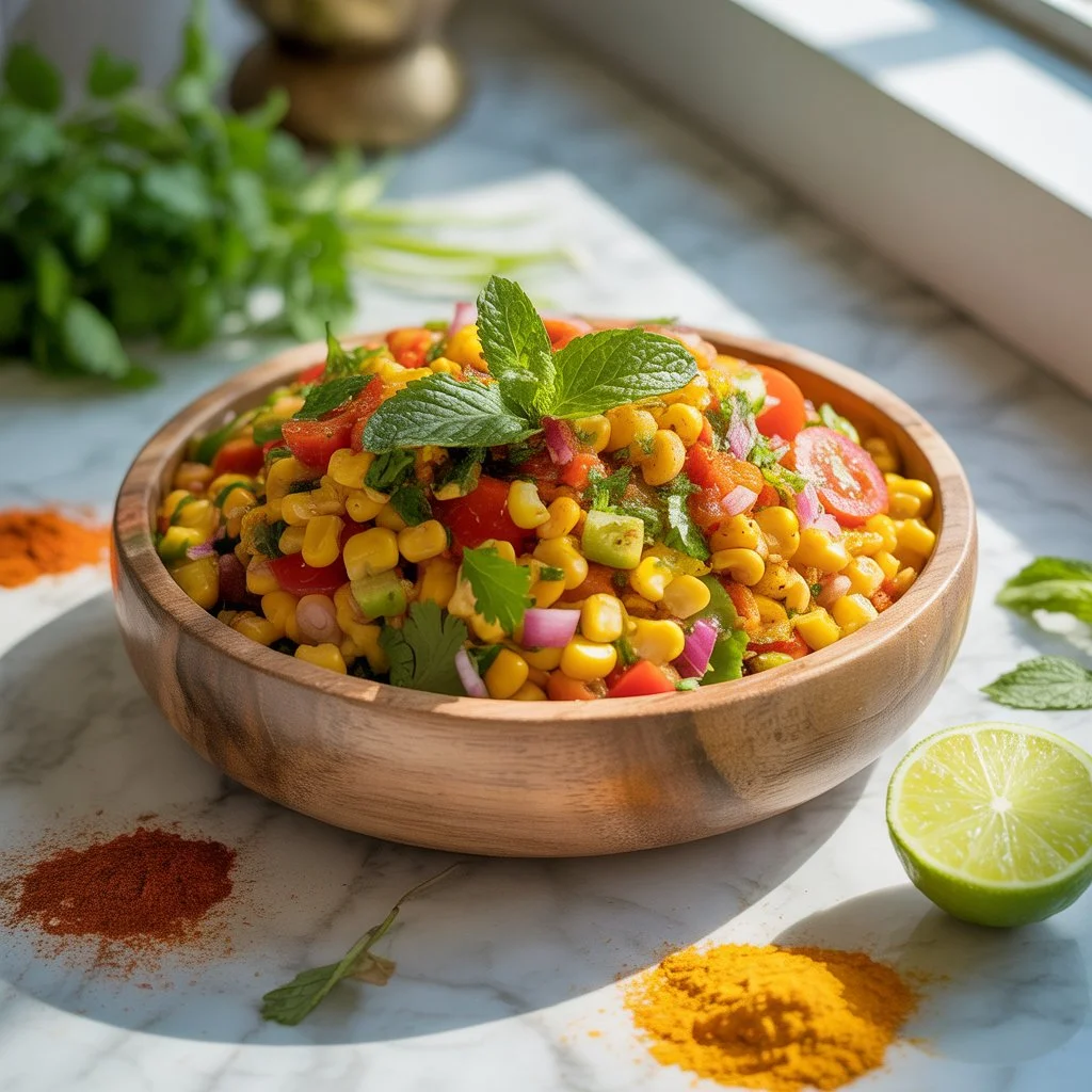Vibrant Indian Corn Salad final serving