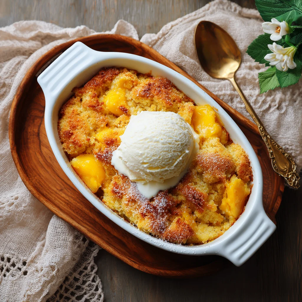 Cozy & Comforting Keto Peach Cobbler final Serving