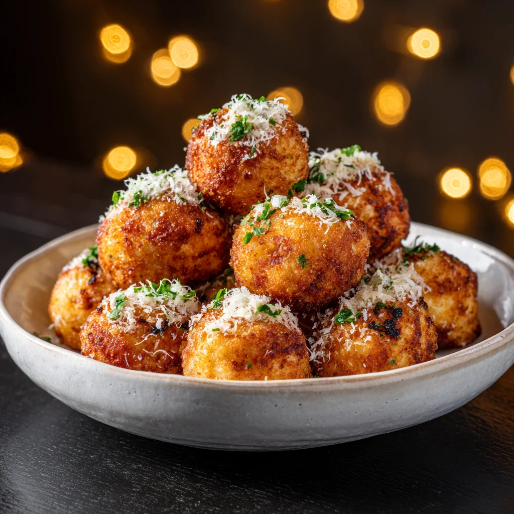 Carnivore Cake Balls in white plan plate