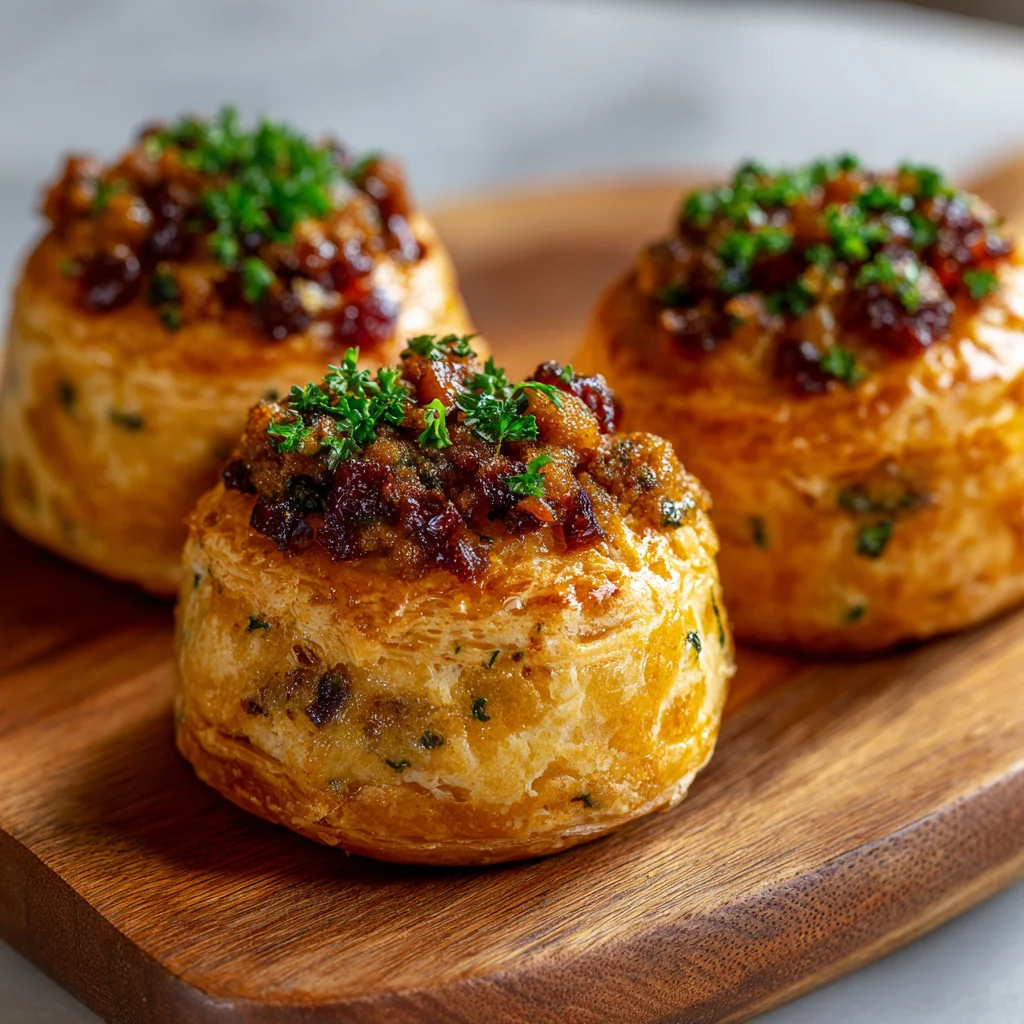 Potato Duxelles Puff Bombs