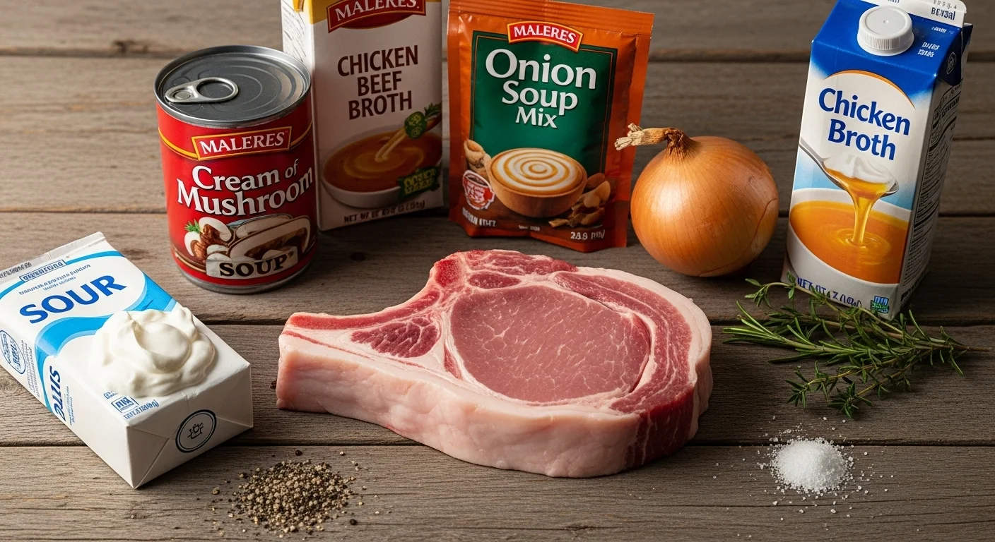 Crockpot Pork Chop Recipe ingredients