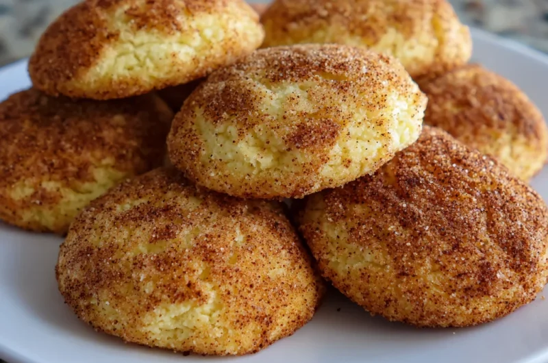 Chewy & Tender Keto Cream Cheese Snickerdoodles