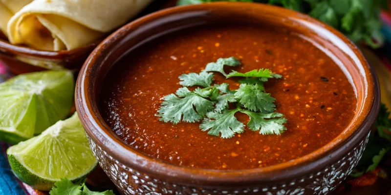 Homemade Enchilada Sauce serving