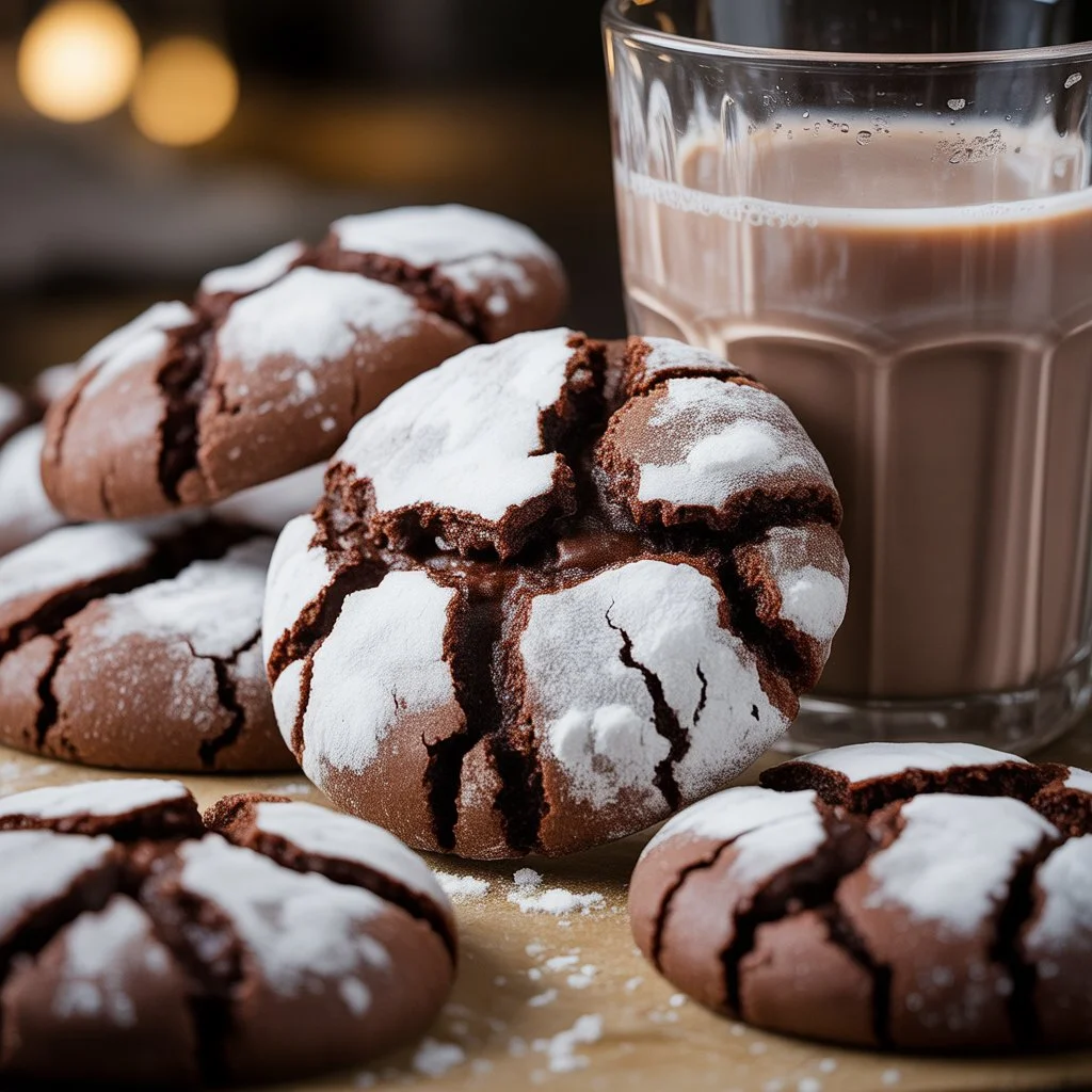 Paleo Chocolate Crinkle Cookies