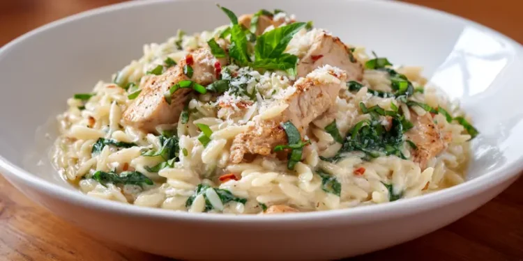 Creamy Orzo alla Vodka with Chicken (One-Pot Pasta!)