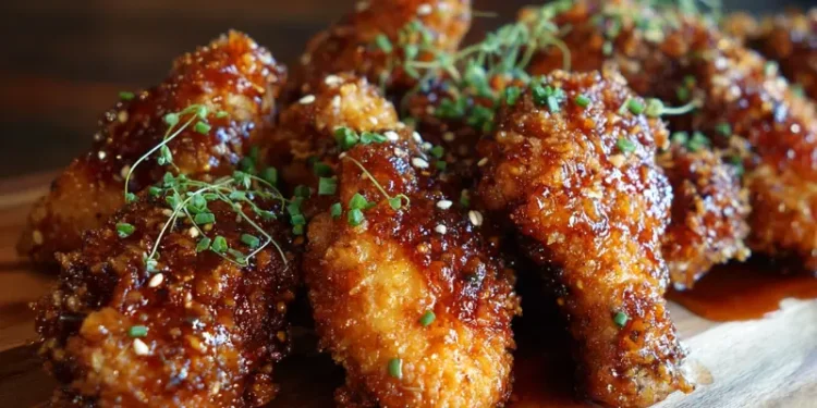 Crispy Baked Hot Honey Chicken Recipe Card
