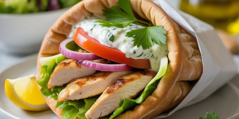 Greek Chicken Gyros