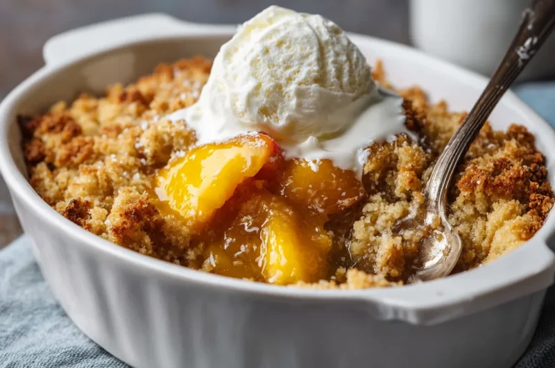 Cozy & Comforting Keto Peach Cobbler
