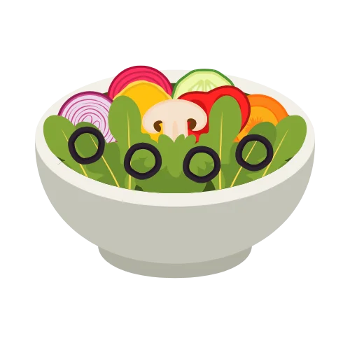 corn salad in bowl icon