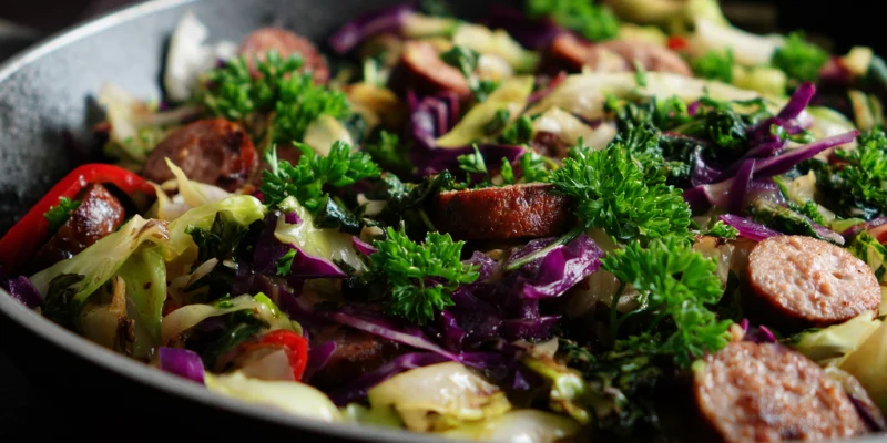 Sausage and Cabbage Stir Fry