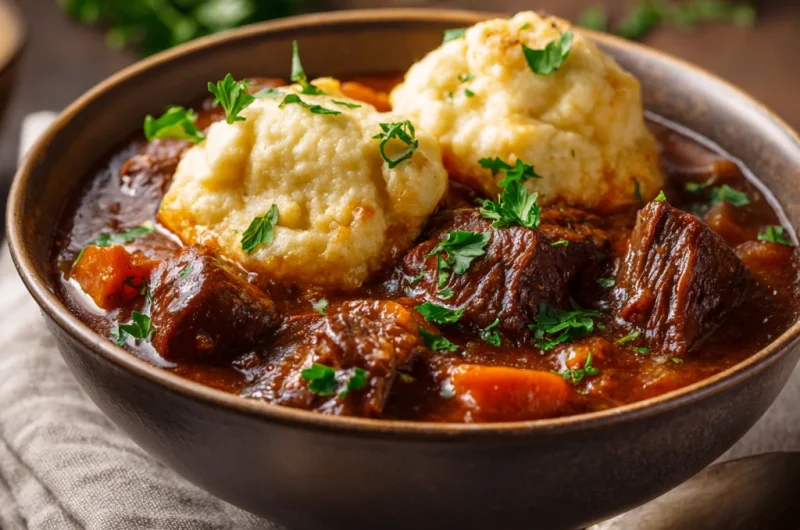 Beef Stew and Dumplings Recipe