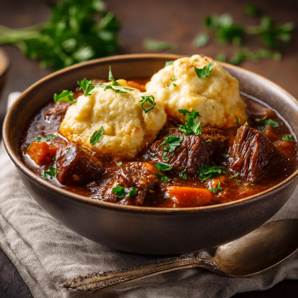 Beef Stew and Dumplings Recipe