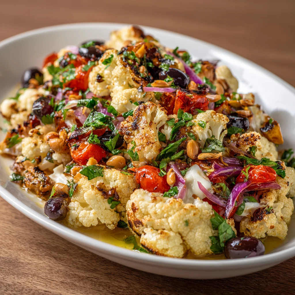 Mediterranean Marinated Cauliflower