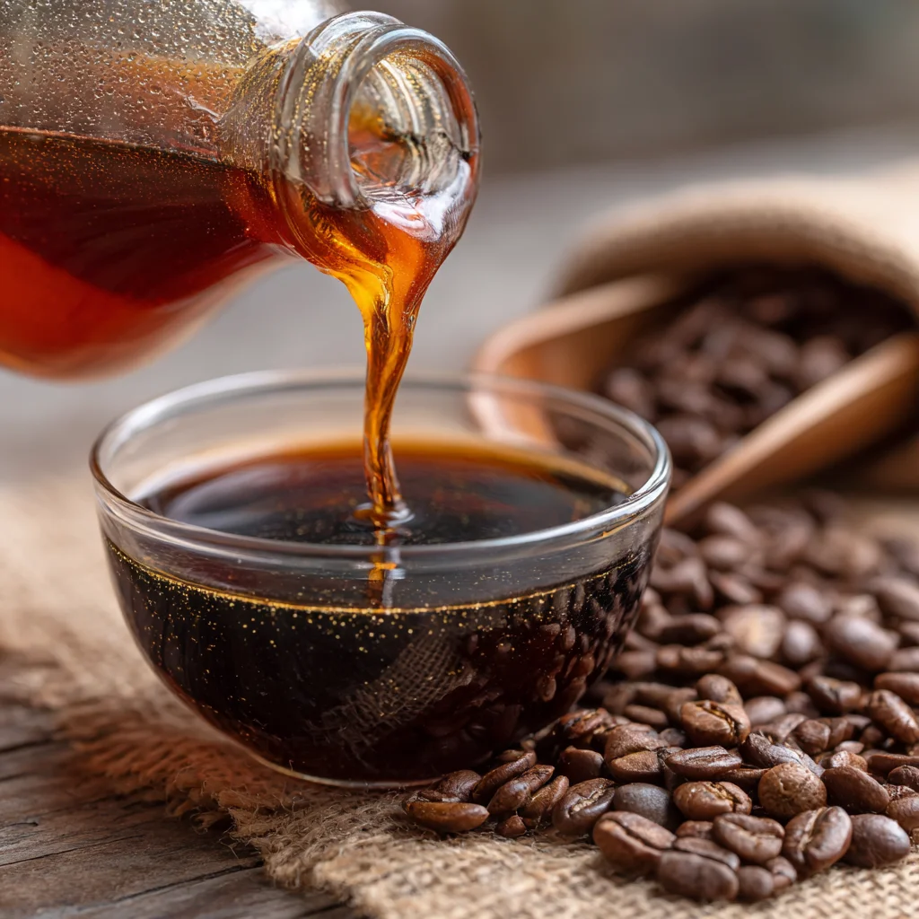 Brown Sugar Coffee Syrup Fast final serving