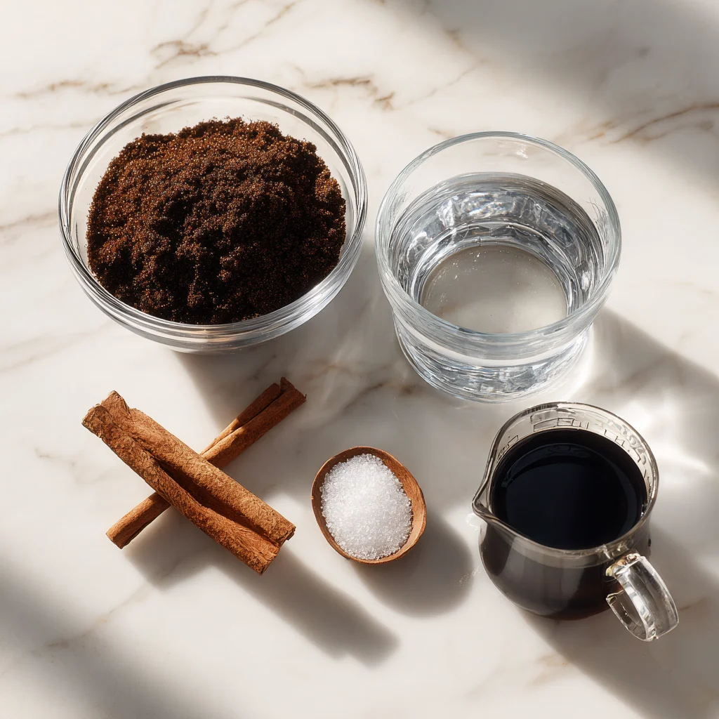 Brown Sugar Coffee Syrup Fast ingredients