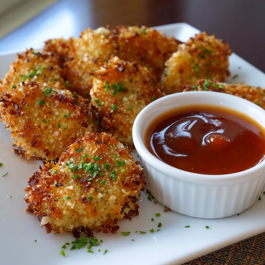Crispy Potato Chip Crusted Chicken Nuggets