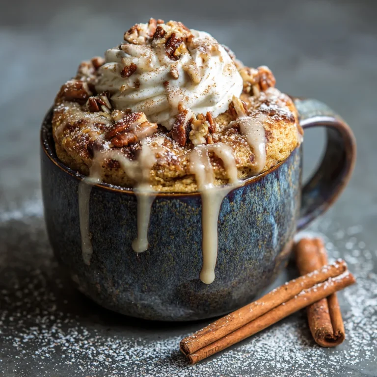 Fluffy Keto Cinnamon Mug Cake