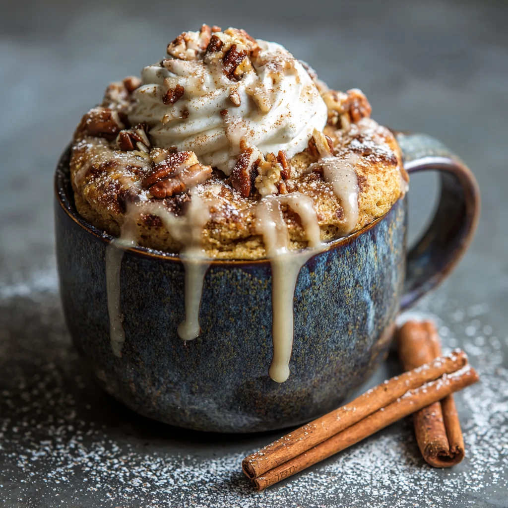 Fluffy Keto Cinnamon Mug Cake
