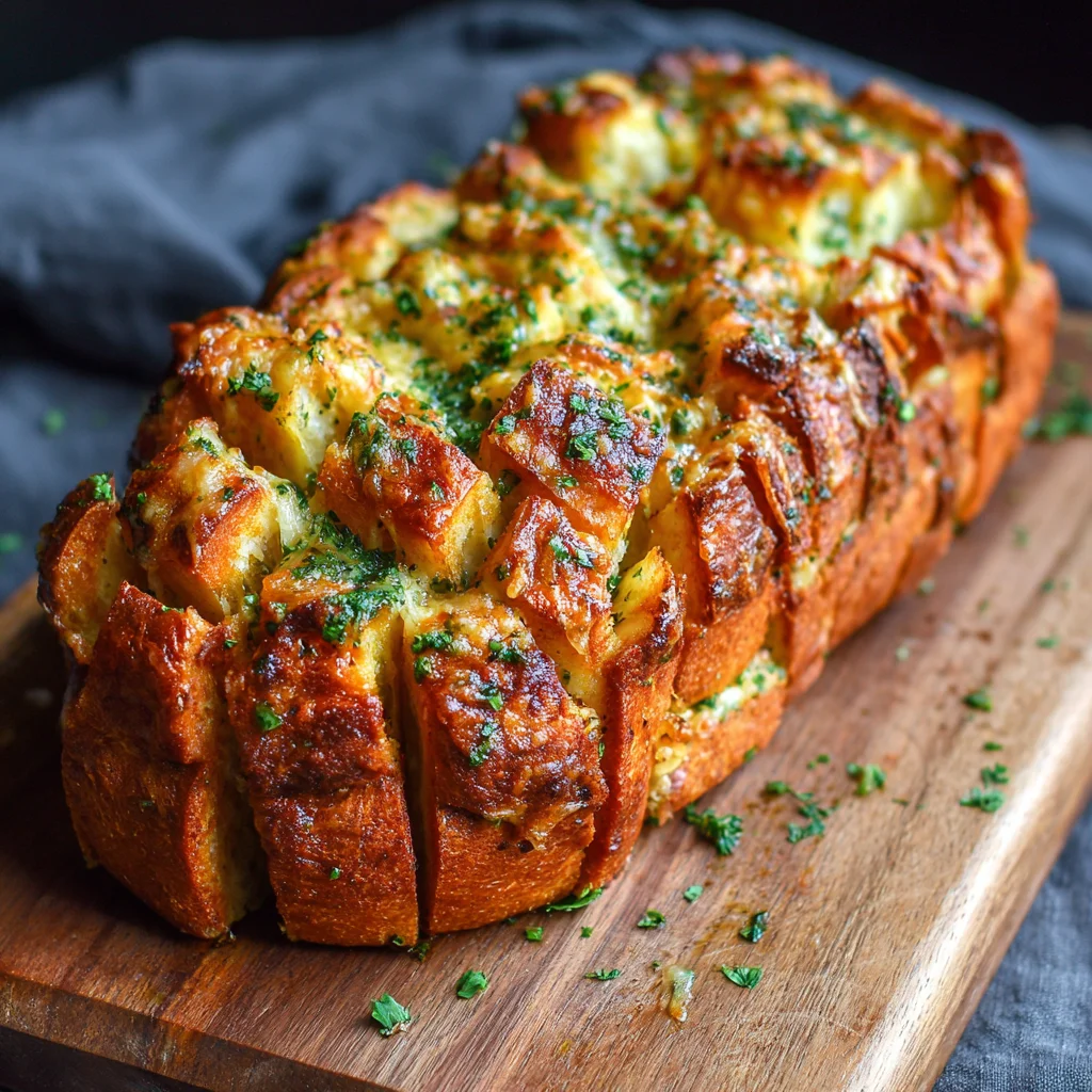 Pull Apart Garlic Pizza Bread