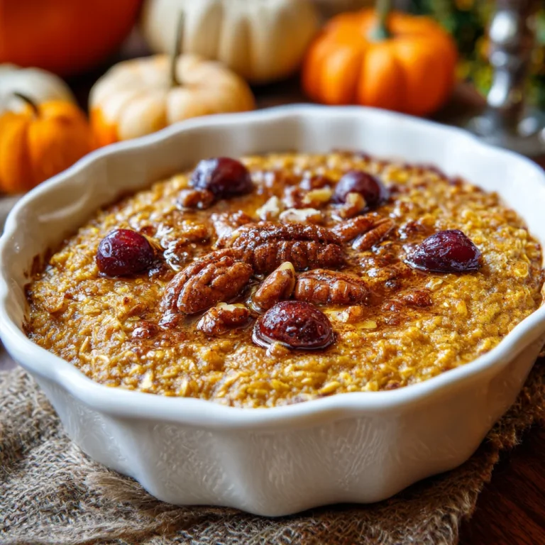 Pumpkin Baked Oatmeal