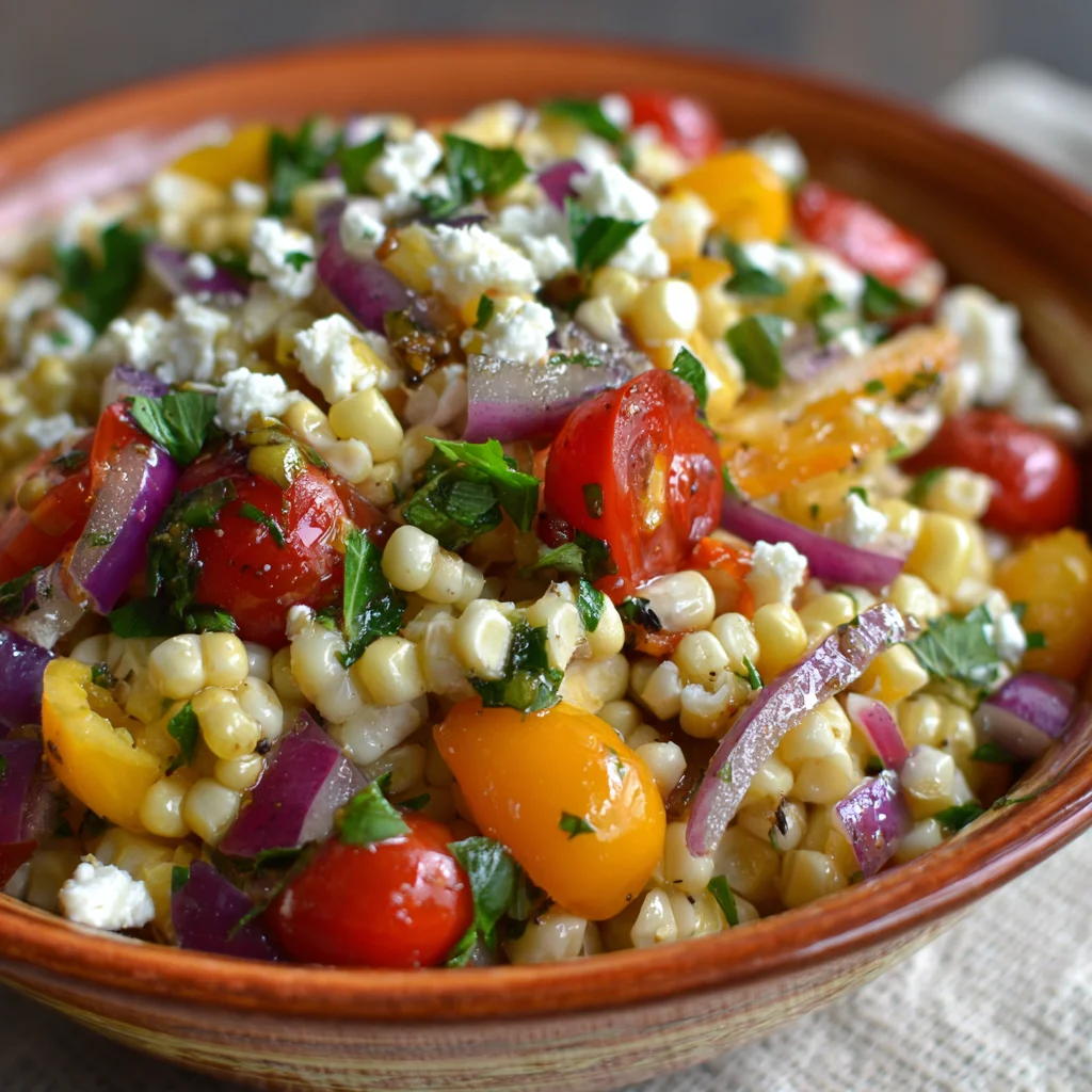 Mediterranean Greek Corn Salad
