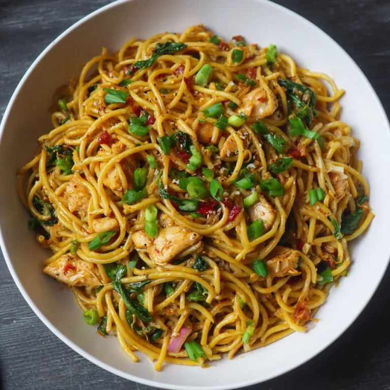 Chicken Spaghetti Lo Mein