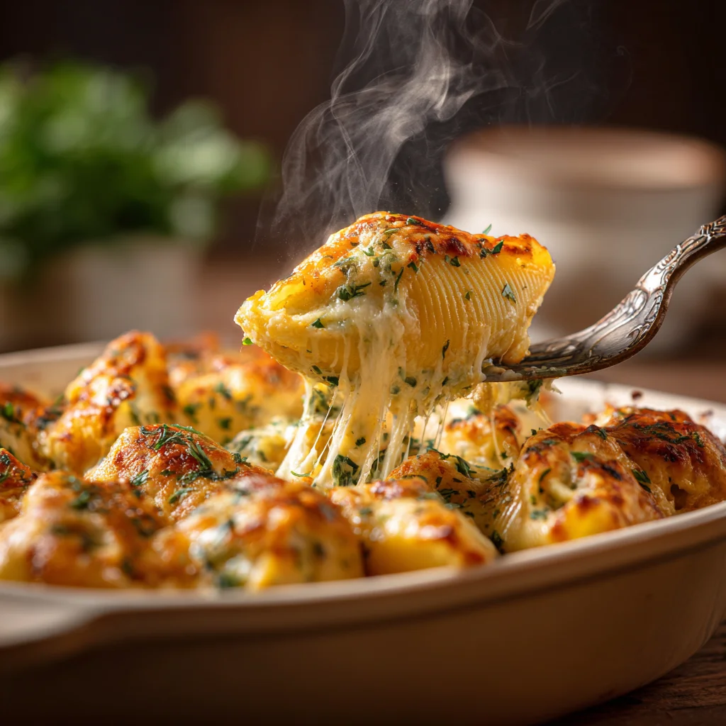 Creamy Ricotta Beef Stuffed Shells Pasta