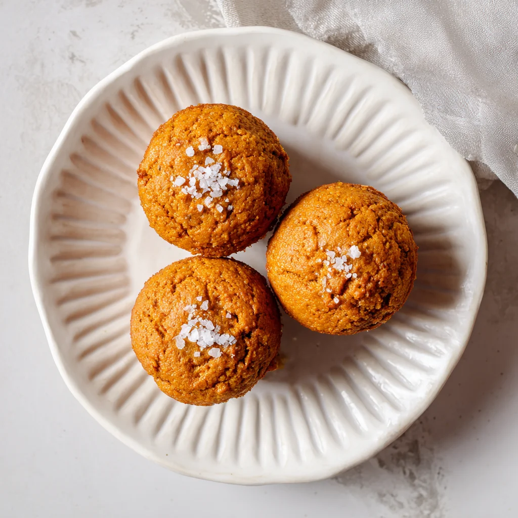 Served moist flourless pumpkin muffins with coffee.