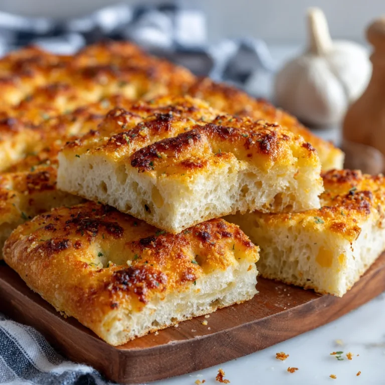 Garlic Parmesan Focaccia Bread