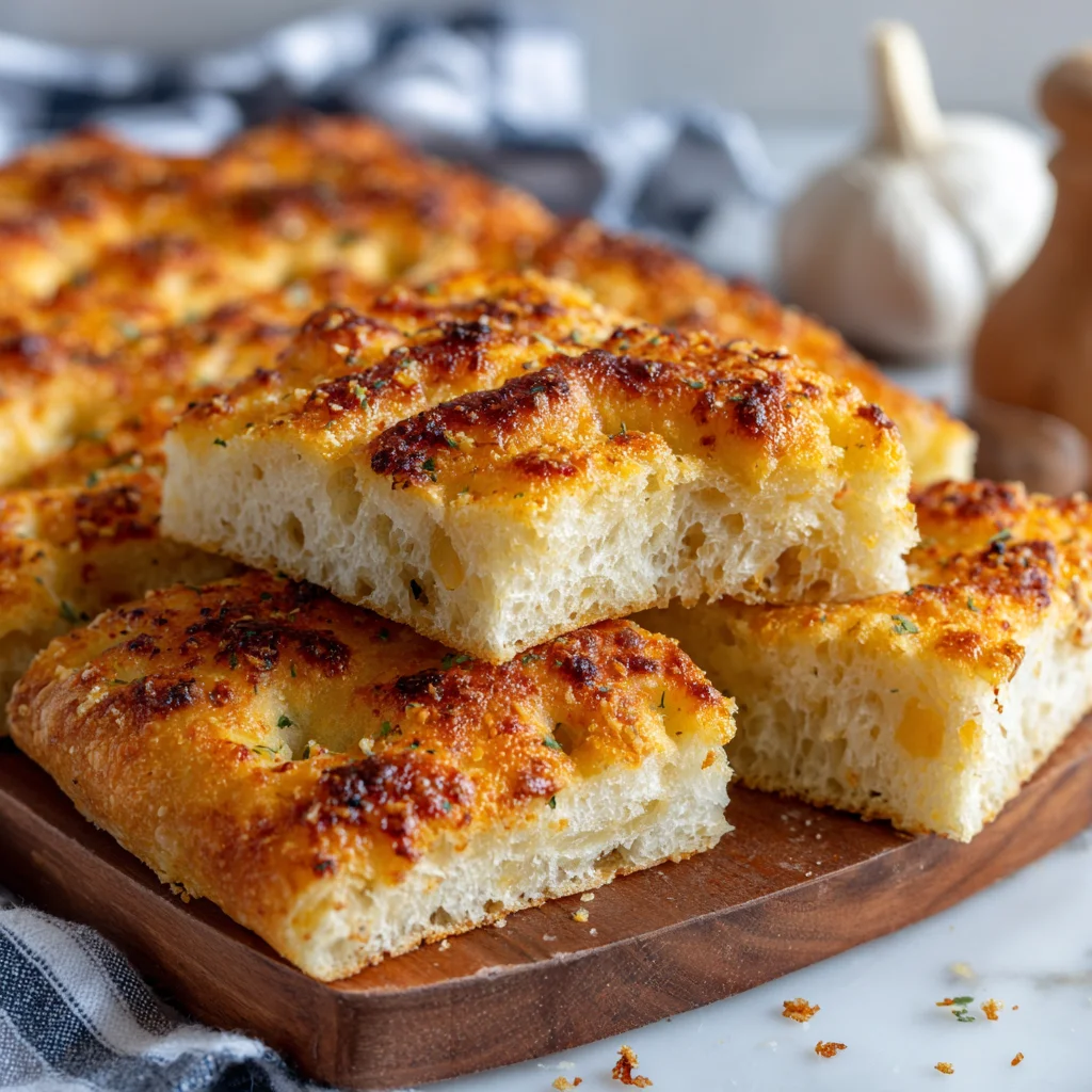 Garlic Parmesan Focaccia Bread