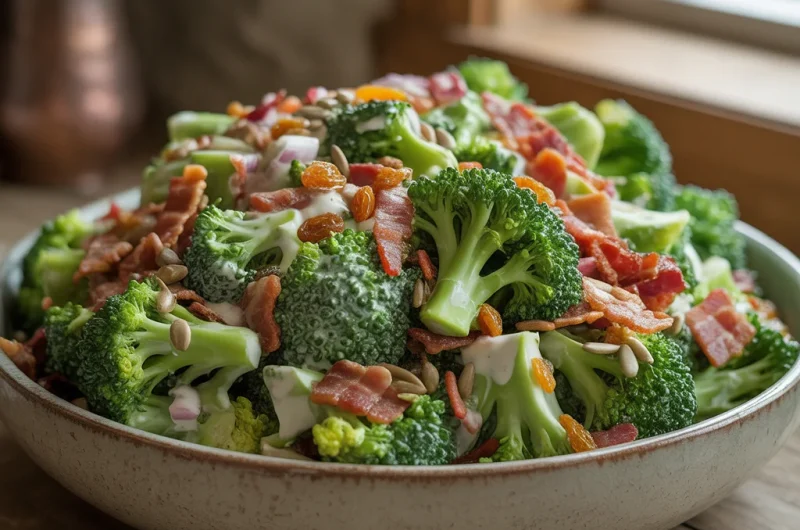 Amish Broccoli Salad Recipe (Classic, Creamy & Perfect for Any Gathering!)