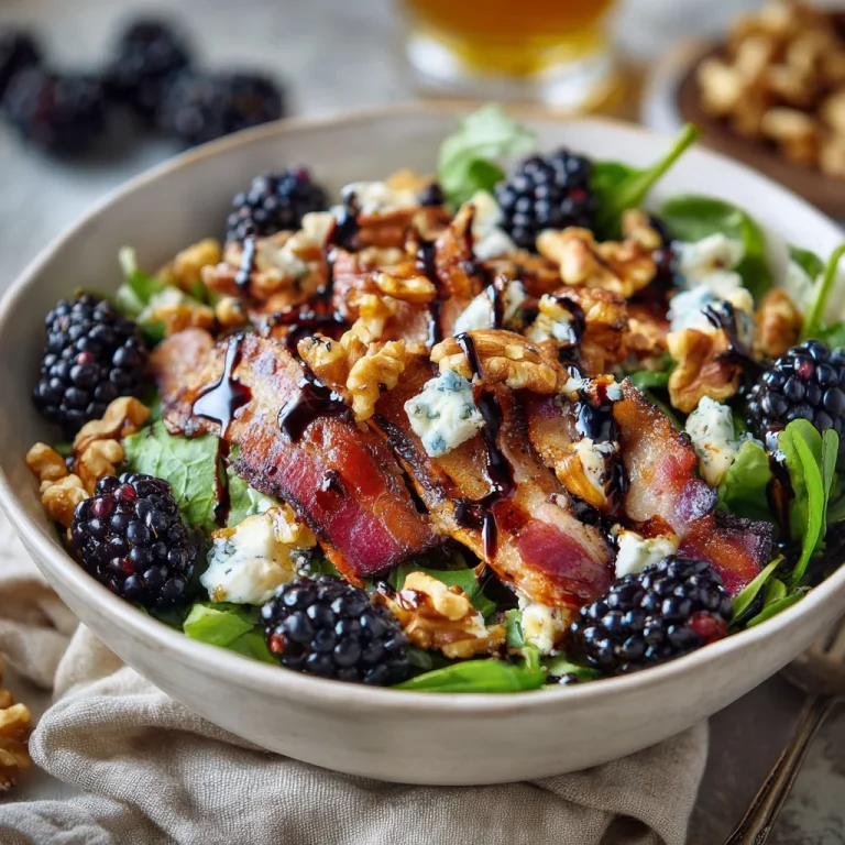 Blackberry Bacon & Blue Cheese Salad
