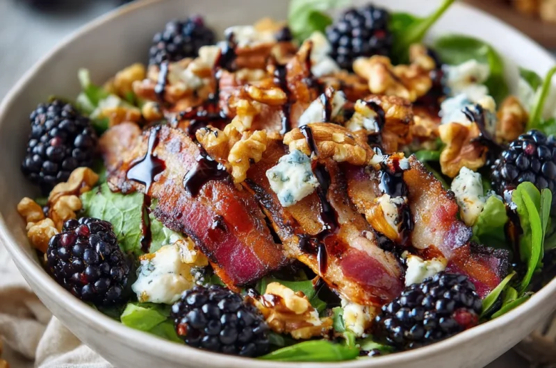 Blackberry, Bacon & Blue Cheese Salad
