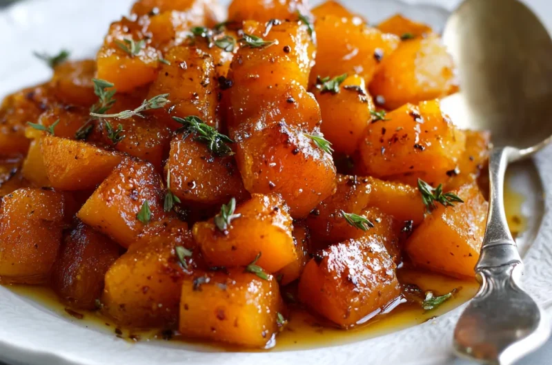 Delicious Caramelized Butternut Squash With Brown Sugar