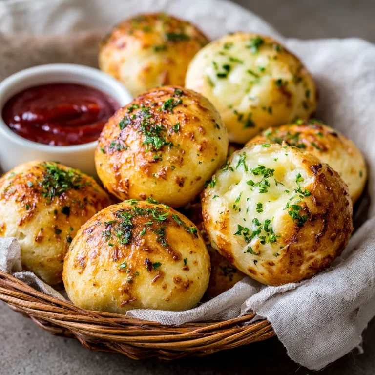 Cheesy Stuffed Garlic Bread Rolls