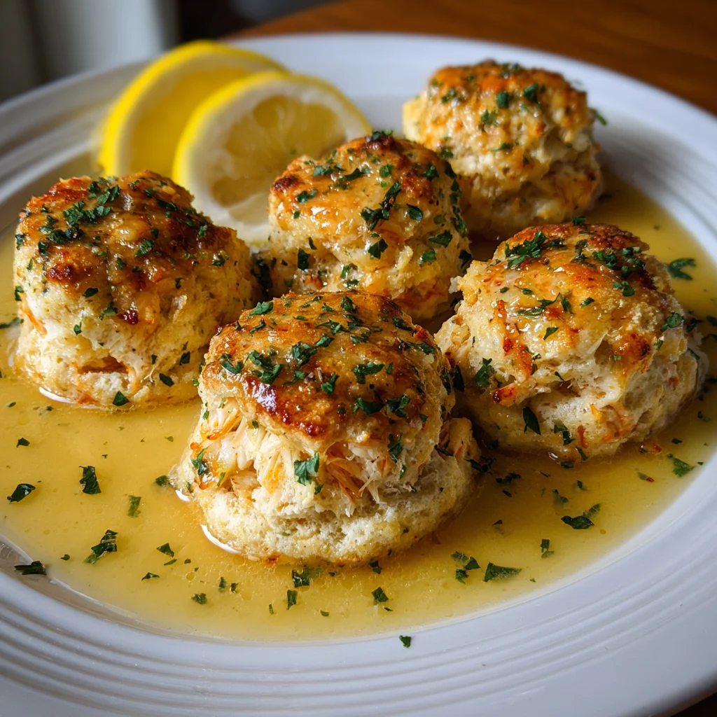 Crab Stuffed Cheddar Bay Biscuits